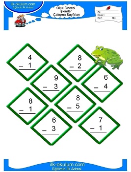 Çocuklar İçin toplam işlemi yaprak testleri 